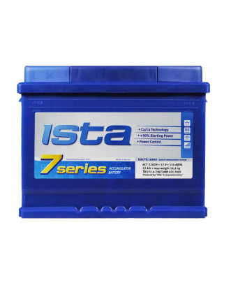 Автомобільний акумулятор ISTA 7 Series (L2B) 52Ah 510A R+ h=175