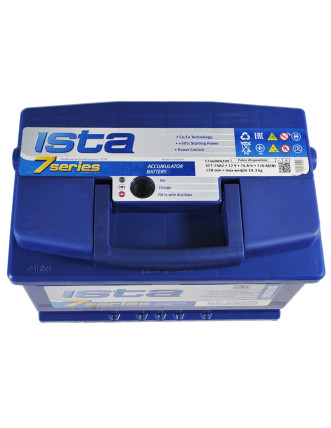 Автомобільний акумулятор ISTA 7 Series 74Ah 720A R+ (правий +) L3