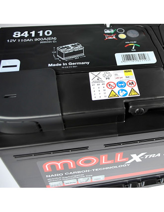 Автомобільний акумулятор MOLL X-Tra Charge (L6) 110Ah 900A R+ (Правий +)