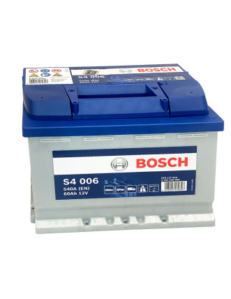 Автомобільний акумулятор BOSCH 60Ah 540A R+ (правий +) L2 (S40 050)
