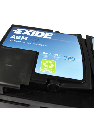 Автомобільний акумулятор EXIDE Start-Stop AGM 80Аh 800A R+ (правий +) EK800