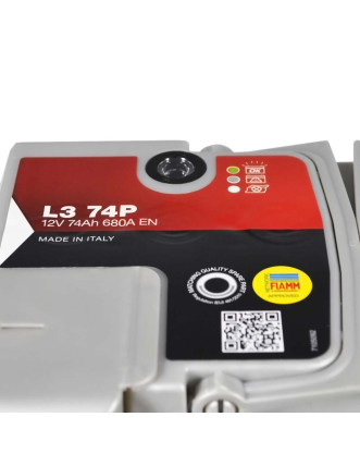 Автомобільний акумулятор FIAMM Titanium Pro 74Аh 680А R+ (правий +) L3