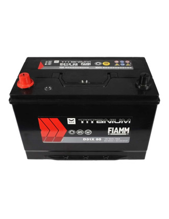 Автомобільний акумулятор FIAMM Titanium Black Asia 95Аh 760А L+ (лівий +) D31