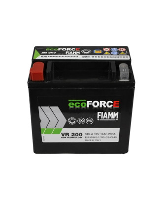 Автомобільний акумулятор FIAMM Ecoforce AGM 12Аh 200А L+ (лівий +)