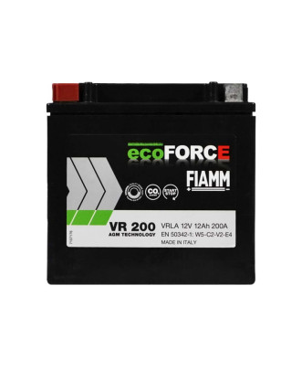 Автомобільний акумулятор FIAMM Ecoforce AGM 12Аh 200А L+ (лівий +)