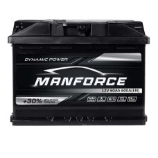 Автомобільний акумулятор MANFORСE 60Ah 600A L+ (лівий +) MF L2