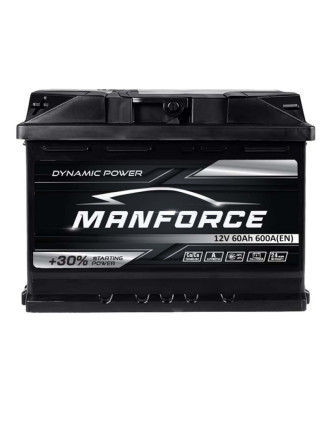 Автомобільний акумулятор MANFORСE 60Ah 600A L+ (лівий +) MF L2
