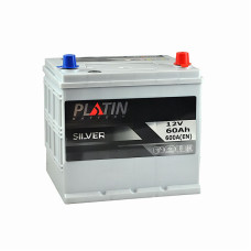 Автомобільний акумулятор PLATIN Silver Asia 60Ah 600A R+ (правий +) SMF