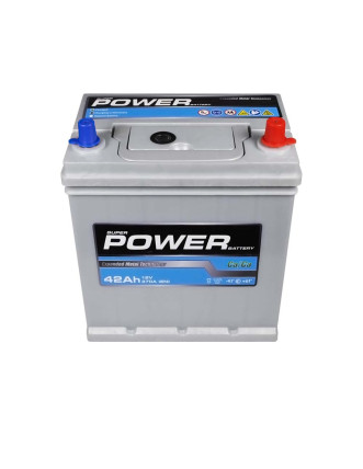 Автомобільний акумулятор POWER Silver Asia 42Ah 370A R+ (правий +) NS40 SMF н. до.