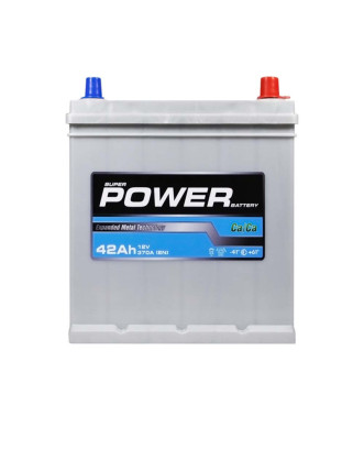 Автомобільний акумулятор POWER Silver Asia 42Ah 370A R+ (правий +) NS40 SMF н. до.