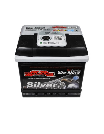 Автомобільний акумулятор SZNAJDER Silver 55Ah 520A L+ (лівий +) L1 (555 85)