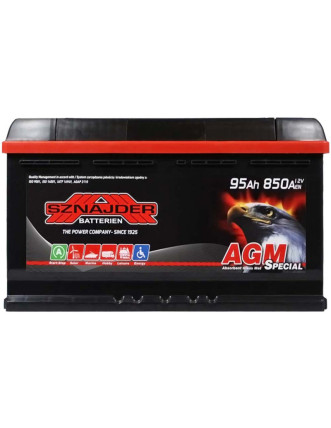 Автомобільний акумулятор SZNAJDER AGM 95Ah 850A R+ (правий +) L5