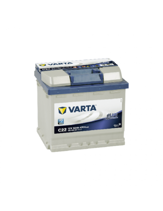 Автомобільний акумулятор VARTA Blue Dynamic 52Ah 470А R+ (правий +) C22