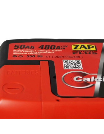 Автомобільний акумулятор ZAP Plus 50Ah 480A R+ (правий +) L1 (550 95)