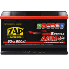 Автомобільний акумулятор ZAP AGM (L4) 80Ah 800A R+ (580 02)