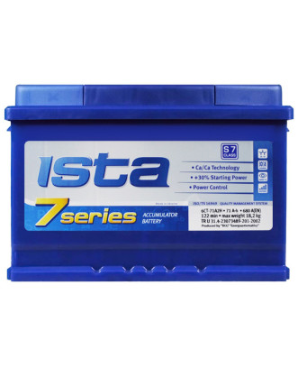 Автомобільний акумулятор ISTA 7 Series (L3B) 71Ah 680A R+ h=175
