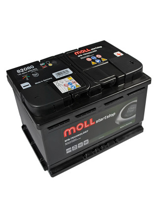 Автомобільний акумулятор MOLL EFB (L4) 80Ah 800A R+ (правий +)