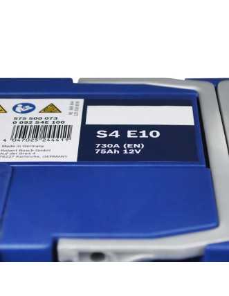 Автомобільний акумулятор BOSCH EFB 75Ah 730A R+ (правий +) LB4 (S4E 100) h=175