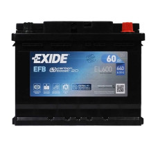 Автомобільний акумулятор EXIDE Start-Stop EFB 60Аh 640A R+ (правий +) EL600