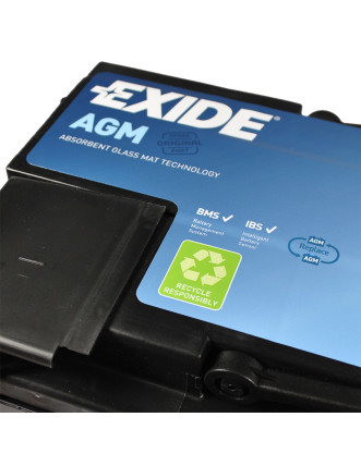 Автомобільний акумулятор EXIDE (EK950) Start-Stop AGM 95Аh 850A R+
