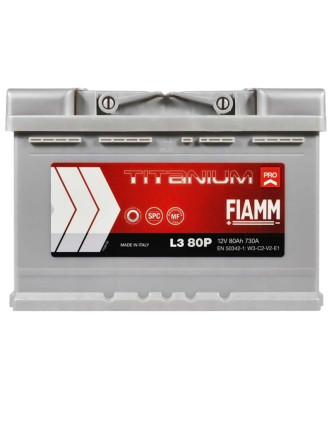 Автомобільний акумулятор FIAMM Titanium Pro 80Аh 730А R+ (правий +) L3