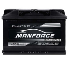 Автомобільний акумулятор MANFORСE 60Ah 600A R+ (правий +) MF L2