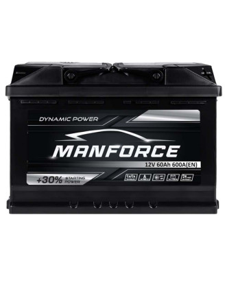 Автомобільний акумулятор MANFORСE 60Ah 600A R+ (правий +) MF L2