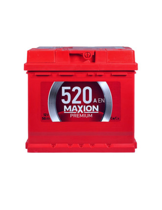 Автомобільний акумулятор MAXION Premium 50Аh 520A R+ (правий +) TR L1