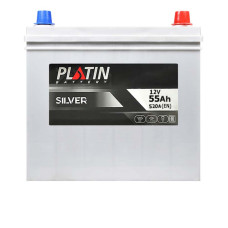 Автомобільний акумулятор PLATIN Silver Asia 55Ah 520A R+ (правий) SMF NS60 товст.кл.