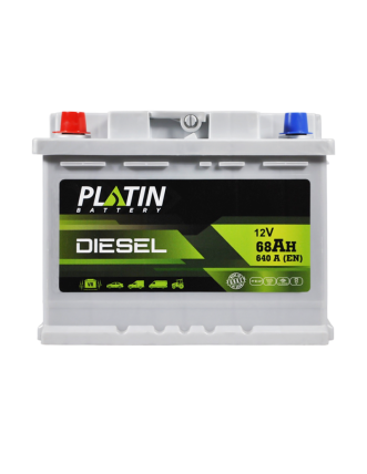 Автомобільний акумулятор PLATIN Silver Diesel 68Ah 640A L+ (лівий +) MF L2