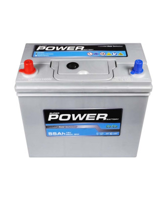 Автомобільний акумулятор POWER Silver Asia 55Ah 520A L+ (лівий +) NS60 SMF н. до.