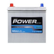 Автомобільний акумулятор POWER Silver Asia 55Ah 520A L+ (лівий +) NS60 SMF н. до.