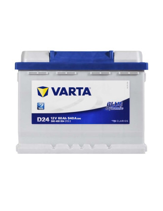 Автомобільний акумулятор VARTA Blue Dynamic 60Ah 540A R+ (правий +) D24