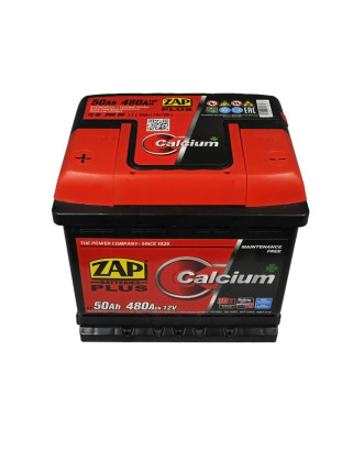 Автомобільний акумулятор ZAP Plus 50Ah 480A L+ (лівий +) L1 (550 96)