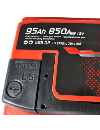 Автомобільний акумулятор ZAP AGM (L5) 95Ah 850A R+ (595 02)