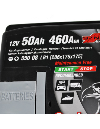 Автомобільний акумулятор SZNAJDER Carbon Start Stop EFB (550 08) (LB1) 50Аh 450А R+ (h=175)