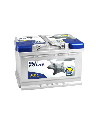 Автомобільний акумулятор BAREN Blu polar 74Аh 680А R+ (правий +)