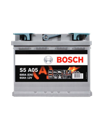 Автомобільний акумулятор BOSCH AGM 60Ah 680A R+ (правий +) S5A 050