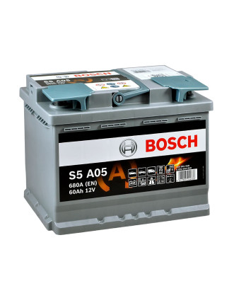 Автомобільний акумулятор BOSCH AGM 60Ah 680A R+ (правий +) S5A 050