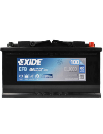 Автомобільний акумулятор EXIDE (EL1000) Start-Stop EFB 100Аh 900A R+