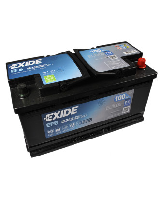 Автомобільний акумулятор EXIDE (EL1000) Start-Stop EFB 100Аh 900A R+