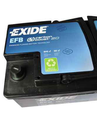 Автомобільний акумулятор EXIDE (EL1000) Start-Stop EFB 100Аh 900A R+