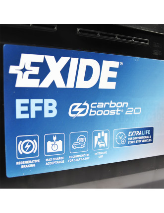 Автомобільний акумулятор EXIDE (EL1000) Start-Stop EFB 100Аh 900A R+