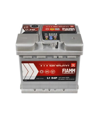Автомобільний акумулятор FIAMM Titanium Pro 54Аh 520А R+ (правий +)