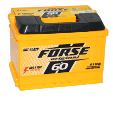 Автомобільний акумулятор FORSE 60Ah 600A R+ (правий +) (h=175)