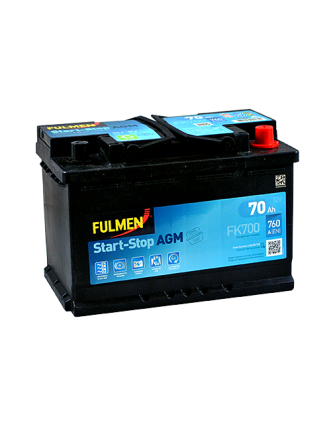 Автомобільний акумулятор FULMEN Start-Stop AGM 70Ah 760A R+ (правий +)