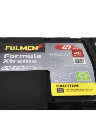 Автомобільний акумулятор Formula Xtreme 47Ah 450A R+ (правий +)