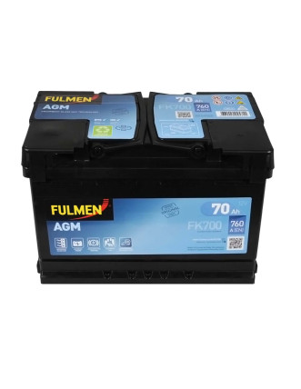 Автомобільний акумулятор FULMEN Start-Stop AGM 70Ah 760A R+ (правий +)