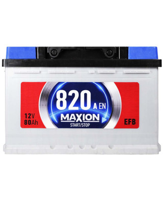 Автомобільний акумулятор MAXION EFB 80Ah 820A R+ (правий +) SMF L3