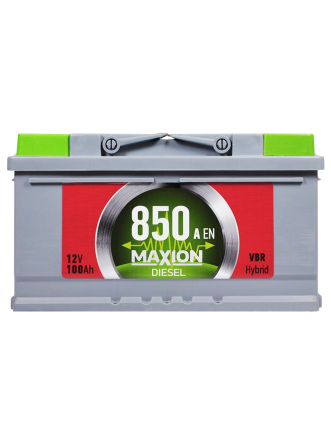 Автомобільний акумулятор MAXION Diesel 100Ah 850A R+ (правий +) MF LB4
